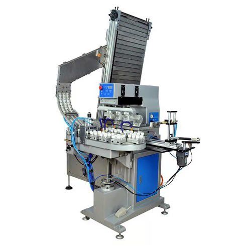 Машина для тампопечати с закрытым красочным аппаратом - AP-600 - LC Printing Machine Factory Limited - автоматическая / 2-цветная / для игрушечной промышленности