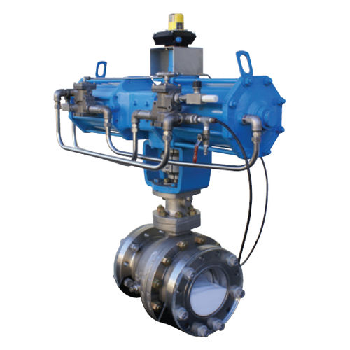 Клапан со сферическим золотником - PDS series - Pentair Valves & Controls - для химических продуктов / с фланцем / с цапфой