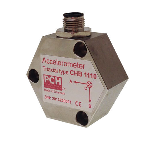 Трехосевой акселерометр - CHB 1110 / CHB 1126 - PCH Engineering A/S - MEMS / с вибрирующими пластинами / низкой частоты