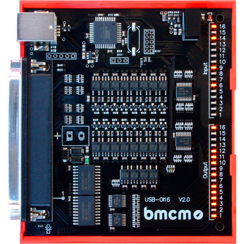 Цифровой модуль входа/выхода - USB-OI16 - BMC Messsysteme GmbH - USB / 16 цифровых входов / монтируемый на DIN-рейке