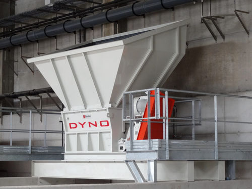 Предварительная дробилка для продуктов питания - Dyno 3 - Rentec - для органических отходов / с ротором / горизонтальная