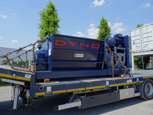 Предварительная дробилка для продуктов питания - Dyno 5  - Rentec - для органических отходов / с ротором / горизонтальная