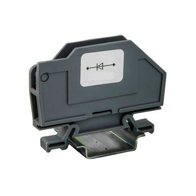Клеммная колодка на DIN-рейке - 43470-H - Morsettitalia - с винтовым соединением / из пластмассы / с диодом