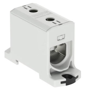 Клеммная колодка на DIN-рейке - 606150 series - Morsettitalia - с винтовым соединением / серая / проходная