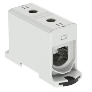 Клеммная колодка на DIN-рейке - 606240 series - Morsettitalia - с винтовым соединением / серая / проходная