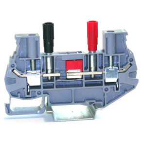 Клеммная колодка на DIN-рейке - 43TA600 - Morsettitalia - с винтовым соединением / для проверки и отключения / серая