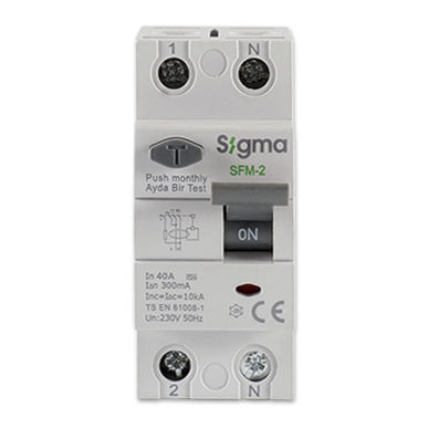 Дифференциальное устройство остаточного тока 4 полюса - SIGMA ELEKTRIK - 2 полюса
