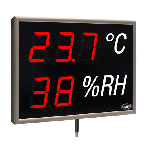 Табло LED - NDA 100/3-2 THS R L20 230AC USB - ELEN, s.r.o. - 7 сегментов / для измерения температуры / для замера влажности