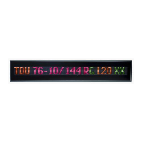 Табло LED - TDU 76-16/192 RG L54 230AC - ELEN, s.r.o. - с точечной матрицей / буквенно-цифровое / 17 сегментов