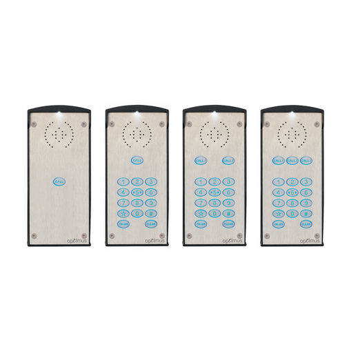 Система переговорного устройства аудио - N-GSM E series - FAAC SpA - для контроля доступа / настенная / с подсветкой