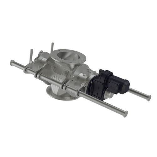 Шлюзовый затвор для пневматической транспортировки - ZS Easy Clean Twice II - Jaudt Dosiertechnik Maschinenfabrik GmbH - для сыпучих материалов / с квадратным сечением / 2 канала