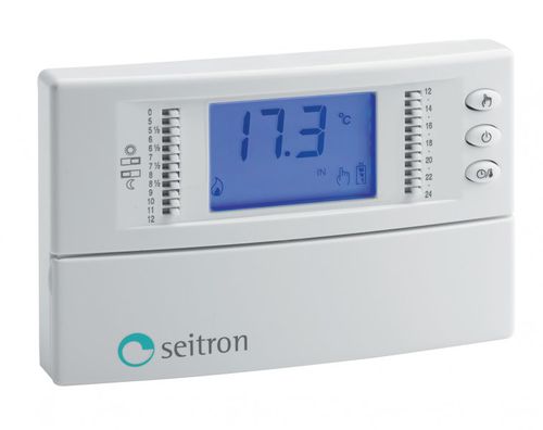 Регулируемый термостат - FREETIME PLUS - Seitron SpA - для жары и холода / уставка режима работы системы на минимуме возможностей во избежание замерзания / с питанием от батареи