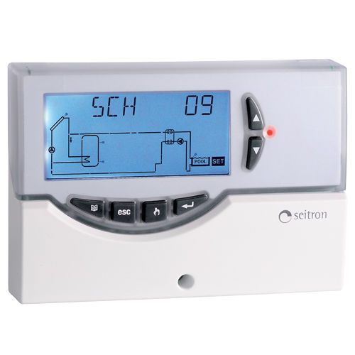 Контроллер температуры с дисплеем LCD - TDST24M  - Seitron SpA - термоэлектрический / для солнечного коллектора