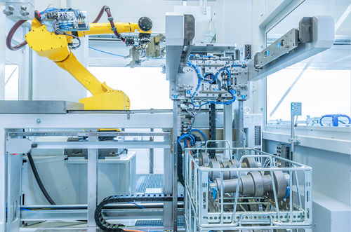 Роботизированная ячейка для галтовки - WMS-engineering Werkzeuge-Maschinen-Systeme GmbH - для разгрузочно-погрузочных работ