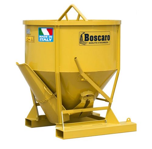 Конический ковш для подачи бетона - CL-ST - Boscaro s.r.l. - с открывающимся дном / из гальванизированной стали