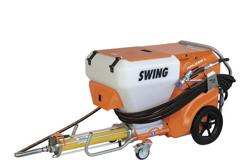 Безвоздушный проекционный аппарат - SWING L series - Knauf PFT GmbH & Co. KG - мобильный / краска / электрический