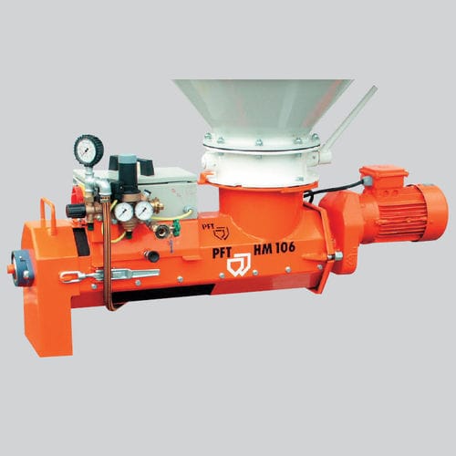 Мешалка с коническим винтом - HM 106 - Knauf PFT GmbH & Co. KG - горизонтальная / непрерывного действия / жидкость / твердое тело