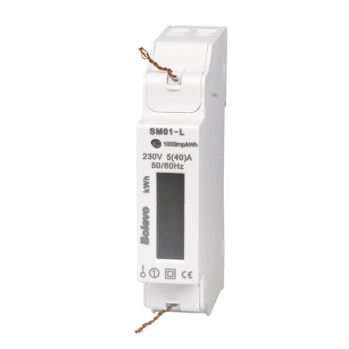 Монофазовый Электрический счетчик электроэнергии - SM01 series - Yueqing Hean Electrical Co., Ltd. - на DIN-рейке / 50 Гц / с дисплеем LCD