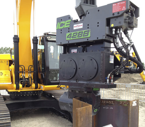 Гидравлический вибромолоток - 428B - International Construction Equipment BV - вибрирующий / установленный на экскаваторе