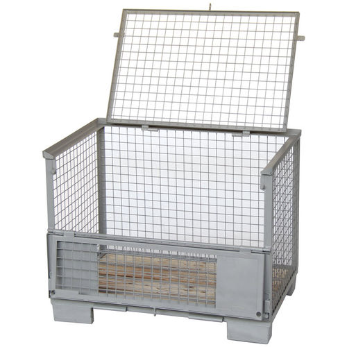 Решетчатый ящичный поддон - ASCH.AG100D - Arcawa GmbH - для хранения / с крышкой / для высокой нагрузки