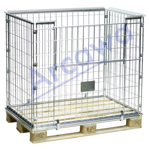 Металлический поддон под паллеты - PA120810-1K12 - Arcawa GmbH - складной / со сниженной перегруженностью / решетчатый