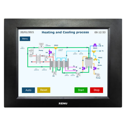 HMI с резистивным сенсорным экраном - FP4151TN-V2 - Renu Electronics GmbH - встраиваемый / 1024x768 / RISC