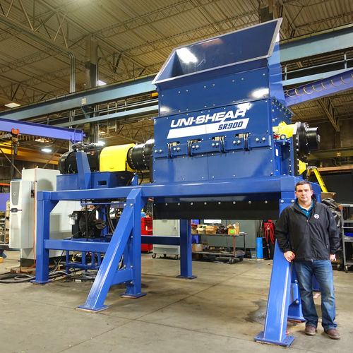 Измельчитель с 1 валом - Uni-Shear® SR900 - SSI Shredding Systems, Inc. - первичный / для кабелей / для цветных металлов