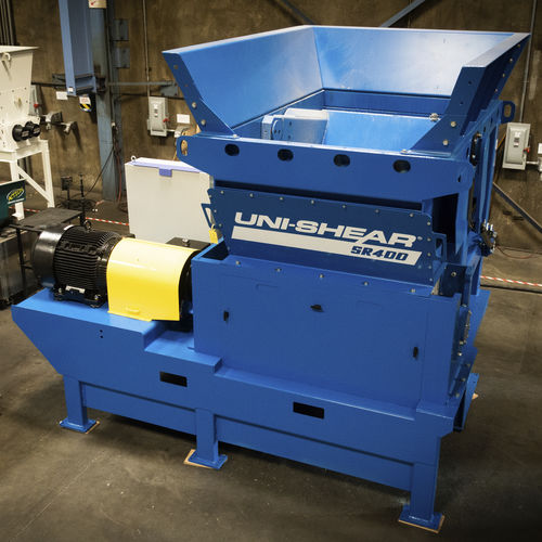 Первичный измельчитель - Uni-Shear® SR400 - SSI Shredding Systems, Inc. - с 1 валом / для дерева / бумага