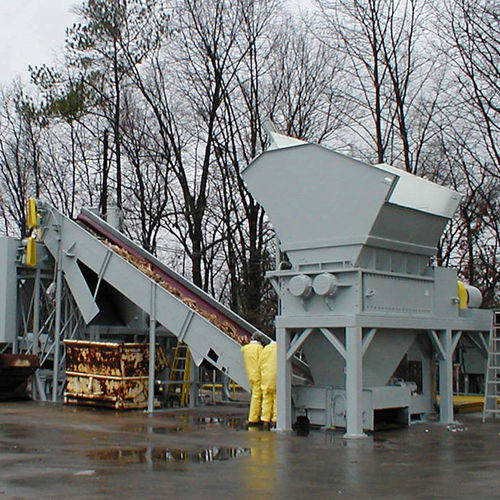 Первичный измельчитель - Dual-Shear® M140 series - SSI Shredding Systems, Inc. - с 2 валами / металлический / для шин