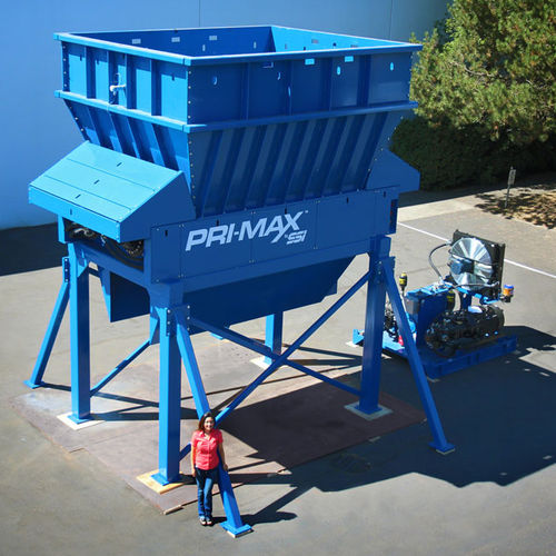 Первичный измельчитель - PRI-MAX® PR6600 - SSI Shredding Systems, Inc. - с 2 валами / для твердых и сыпучих отходов / с высоким моментом