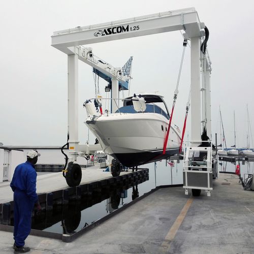 Самоходный козловой кран - BHT 25 - Ascom SpA - для использования на морских судах