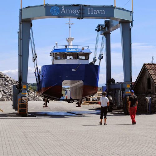 Самоходный козловой кран - BHT 75 - Ascom SpA - для использования на морских судах