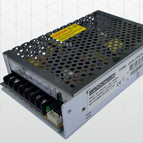 Источник электропитания на DIN-рейке - UCS-CHR series - Brodersen Systems - DC/DC / AC/DC / с двумя выходами