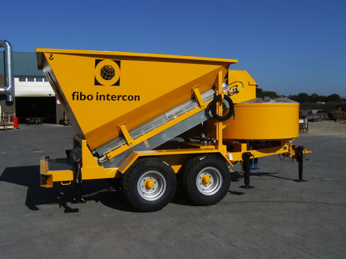 Мобильная бетоносмесительная установка - bogie  B1200 - fibo intercon - компактная