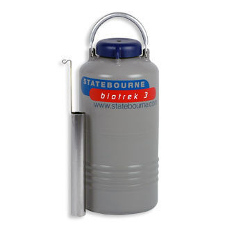Dewar для проб - Biotrek 3 - Statebourne Cryogenics Ltd. - для жидкого азота / для хранения / алюминий