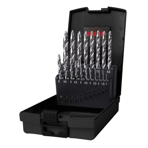 Спиральный комплект сверл - FLOWSTEP® 25921 series - RUKO GmbH Präzisionswerkzeuge - цельный / для стали / для алюминия