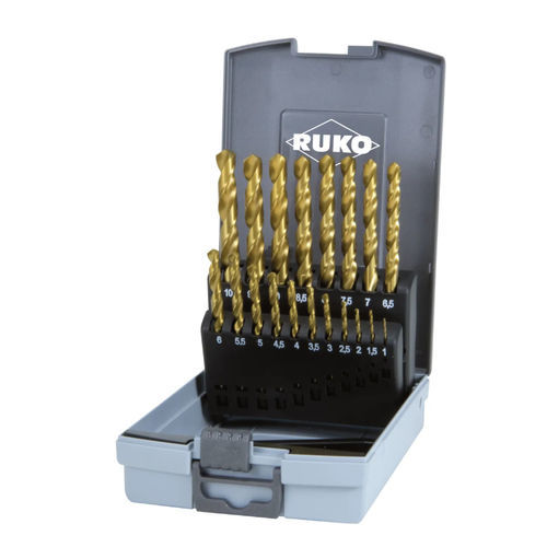 Цельный комплект сверл - 250851TRO - RUKO GmbH Präzisionswerkzeuge - HSS-TiN / с наконечником с TiN-покрытием / DIN 338