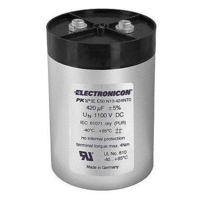 Пленочный конденсатор - E50 PK16™ - ELECTRONICON Kondensatoren - цилиндрический / постоянный ток / сильного тока