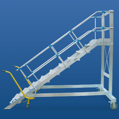 Колесная стремянка - 10103 series - European Special Ladders, S.A. (ESLA) - переносная / фиксированная / из алюминия