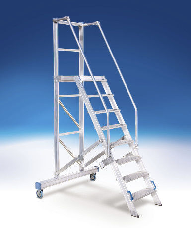 Роликовая стремянка - 10102 series - European Special Ladders, S.A. (ESLA) - колесная / переносная / фиксированная