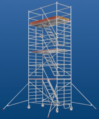 Переносная вышка-тура - 6573 series - European Special Ladders, S.A. (ESLA) - для фасада / модульная / с лестницами