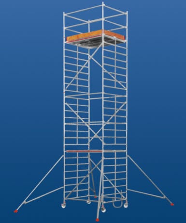 Переносная вышка-тура - 6473 series - European Special Ladders, S.A. (ESLA) - для фасада / модульная / с лестницами