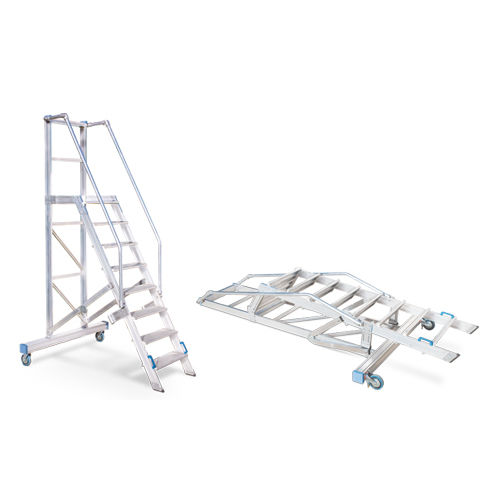 Роликовая стремянка - 10105 series - European Special Ladders, S.A. (ESLA) - колесная / фиксированная / из алюминия