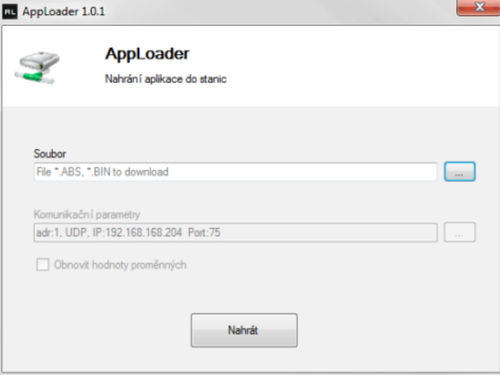 Программное обеспечение для управления - AppLoader - AMiT, spol. s r.o. - конфигурация / резервной копии / Ethernet