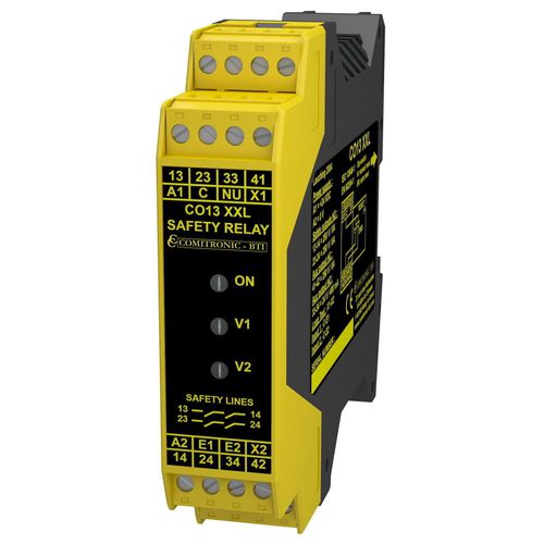 Реле безопасности с аварийной остановкой - CO13XXL - COMITRONIC - BTI - 2NO / 1NF / SIL