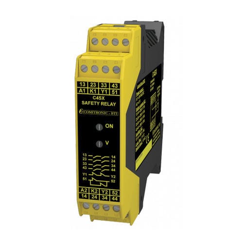 Модуль расширения для обеспечения безопасности - C4SX - COMITRONIC - BTI - на DIN-рейке / компактный формат