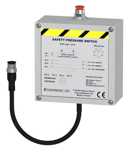 Механический прессостат - PS series - COMITRONIC - BTI - относительный / PNP / разъем M12