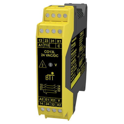 Реле безопасности с аварийной остановкой - CO13L - COMITRONIC - BTI - SIL / двойной канал / моноканальное