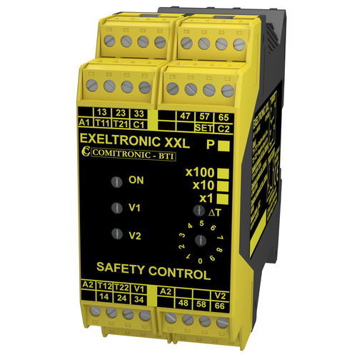 Реле безопасности с аварийной остановкой - EXELTRONIC XXL - COMITRONIC - BTI - 3NO / 2NO / 1NF