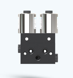 Пневматический распределитель с заслонкой - DCP-1H23P060 - UFLOW AUTOMATION - с контролируемым приводом / 5/2 канала / из алюминия